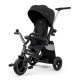 Tricicleta pentru copii Kinderkraft Easytwist Black cu scaun reversibil si copertina protectie UV