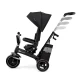 Tricicleta pentru copii Kinderkraft Easytwist Black cu scaun reversibil si copertina protectie UV