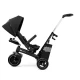 Tricicleta pentru copii Kinderkraft Easytwist Black cu scaun reversibil si copertina protectie UV