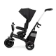 Tricicleta pentru copii Kinderkraft Easytwist Black cu scaun reversibil si copertina protectie UV