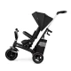 Tricicleta pentru copii Kinderkraft Easytwist Black cu scaun reversibil si copertina protectie UV