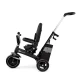 Tricicleta pentru copii Kinderkraft Easytwist Black cu scaun reversibil si copertina protectie UV