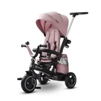 Tricicleta pentru copii Kinderkraft Easytwist Mauvelous Pink cu scaun reversibil si copertina protectie UV