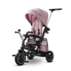 Tricicleta pentru copii Kinderkraft Easytwist Mauvelous Pink cu scaun reversibil si copertina protectie UV