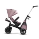 Tricicleta pentru copii Kinderkraft Easytwist Mauvelous Pink cu scaun reversibil si copertina protectie UV