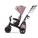 Tricicleta pentru copii Kinderkraft Easytwist Mauvelous Pink cu scaun reversibil si copertina protectie UV