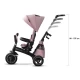 Tricicleta pentru copii Kinderkraft Easytwist Mauvelous Pink cu scaun reversibil si copertina protectie UV