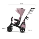 Tricicleta pentru copii Kinderkraft Easytwist Mauvelous Pink cu scaun reversibil si copertina protectie UV