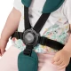 Tricicleta pentru copii Kinderkraft Easytwist Midnight Green cu scaun reversibil si copertina protectie UV