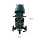 Tricicleta pentru copii Kinderkraft Easytwist Midnight Green cu scaun reversibil si copertina protectie UV