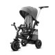 Tricicleta pentru copii Kinderkraft Easytwist Platinum Grey cu scaun reversibil si copertina protectie UV