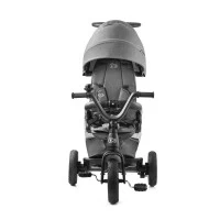 Tricicleta pentru copii Kinderkraft Easytwist Platinum Grey cu scaun reversibil si copertina protectie UV