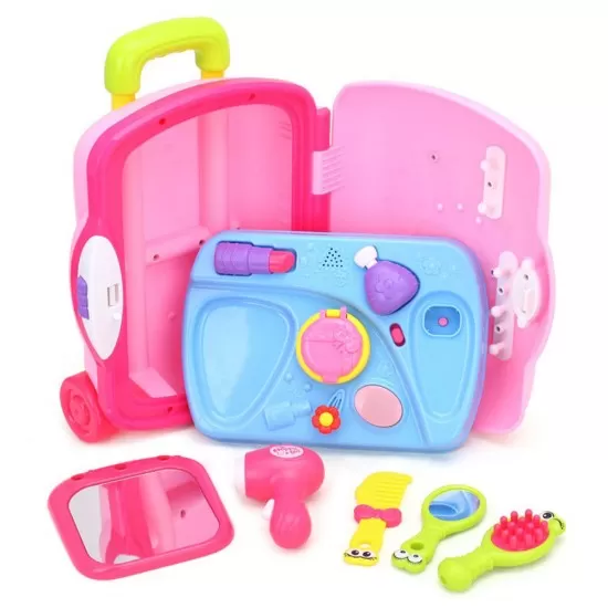 Set coafura si accesorii frumusete in troler Set coafura si accesorii frumusete in troler
