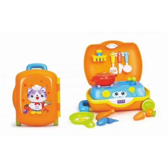 Trolerul micului bucatar Hola Toys Trolerul micului bucatar Hola Toys