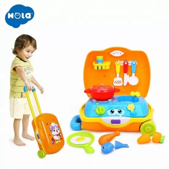 Trolerul micului bucatar Hola Toys Trolerul micului bucatar Hola Toys