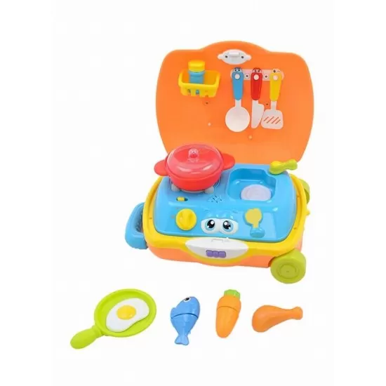 Trolerul micului bucatar Hola Toys Trolerul micului bucatar Hola Toys