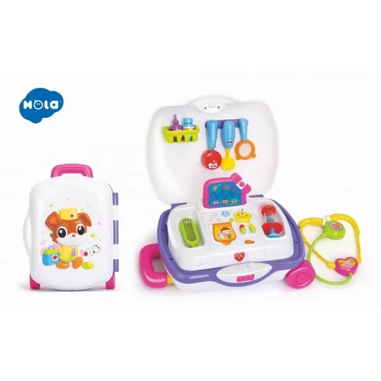 Trolerul micului doctor Hola Toys Trolerul micului doctor Hola Toys