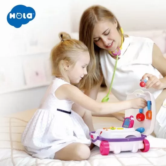 Trolerul micului doctor Hola Toys Trolerul micului doctor Hola Toys