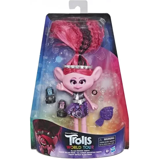 Figurina Trolls Poppy Rock Style Deluxe Fashion Figurina Trolls Poppy Rock Style Deluxe Fashion