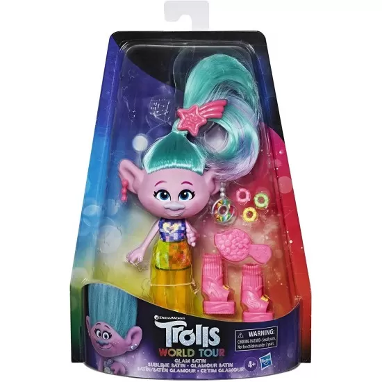 Figurina Trolls Satin Glam Deluxe Fashion Figurina Trolls Satin Glam Deluxe Fashion