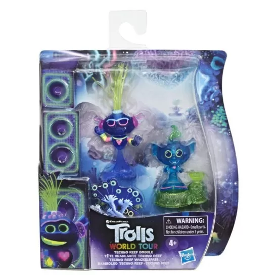Set 2 figurine Trolls Techno Reef Bobble Set 2 figurine Trolls Techno Reef Bobble