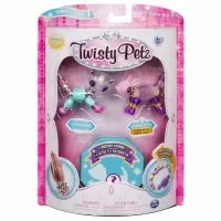 Set 3 bratari animalute panda, iepuras, pisica Twisty Petz