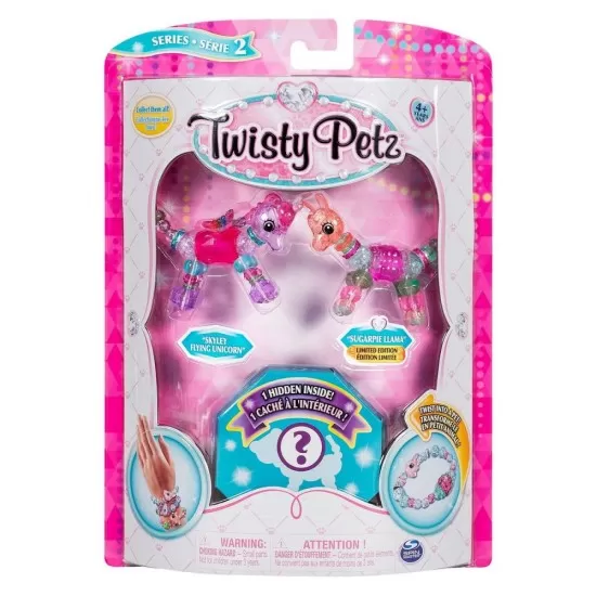 Set 3 bratari animalute unicorn, lama si surpriza Twisty Petz Set 3 bratari animalute unicorn, lama si surpriza Twisty Petz