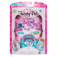 Set 3 bratari animalute ursulet, pisicuta si surpriza Twisty Petz 