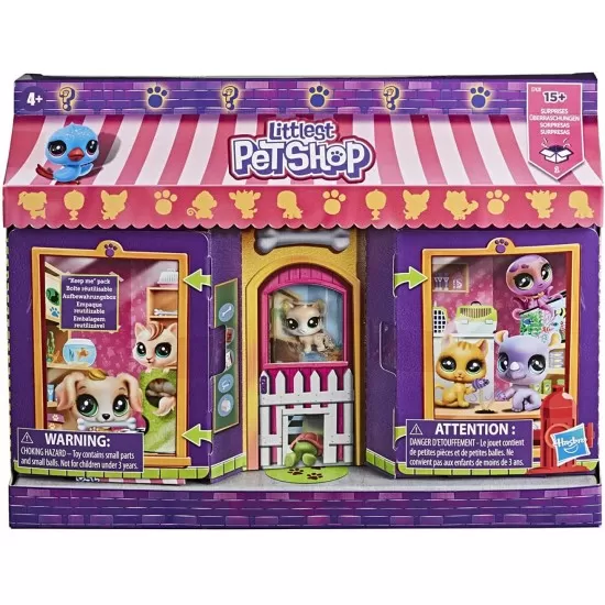 Set 8 animalute si 8 accesorii Littlest Pet Shop
