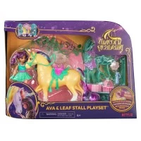 Set papusa Ava si Unicornul Leaf cu accesorii Unicorn Academy