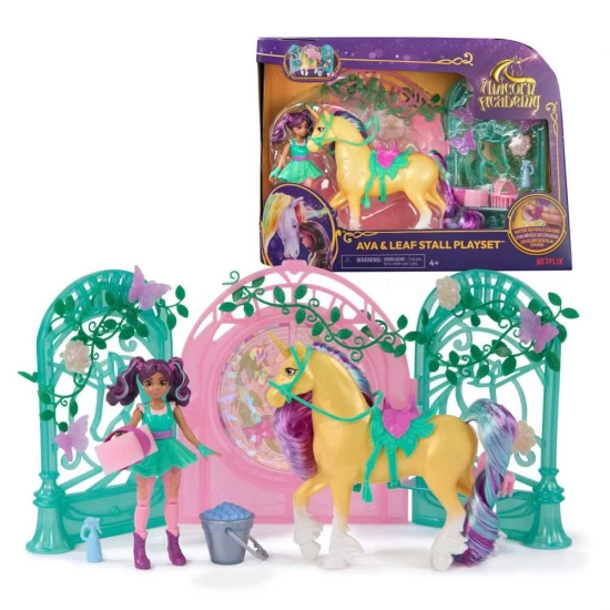Set papusa Ava si Unicornul Leaf cu accesorii Unicorn Academy Set papusa Ava si Unicornul Leaf cu accesorii Unicorn Academy