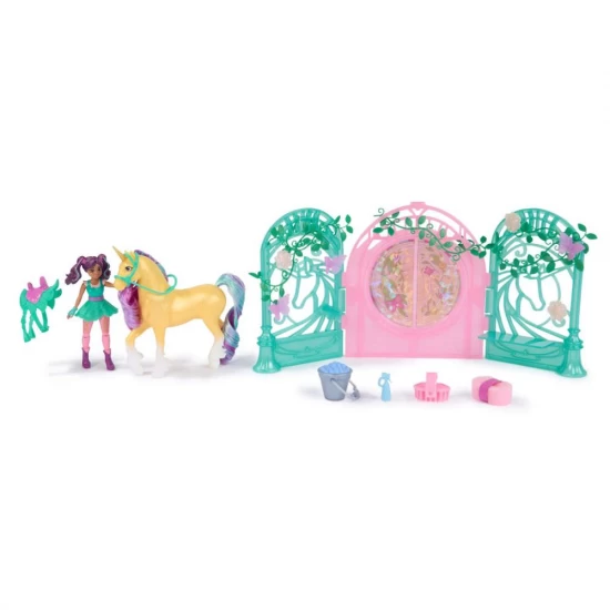 Set papusa Ava si Unicornul Leaf cu accesorii Unicorn Academy Set papusa Ava si Unicornul Leaf cu accesorii Unicorn Academy
