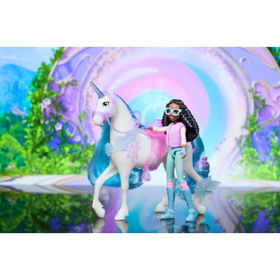Set papusa Layla si Unicornul Glacier Unicorn Academy Set papusa Layla si Unicornul Glacier Unicorn Academy