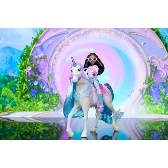 Set papusa Layla si Unicornul Glacier Unicorn Academy Set papusa Layla si Unicornul Glacier Unicorn Academy