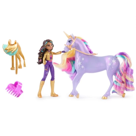 Set papusa Sophia si Wildstar cu accesorii de calarie Unicorn Academy