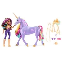 Set papusa Sophia si Wildstar Lumina de Curcubeu Unicorn Academy 