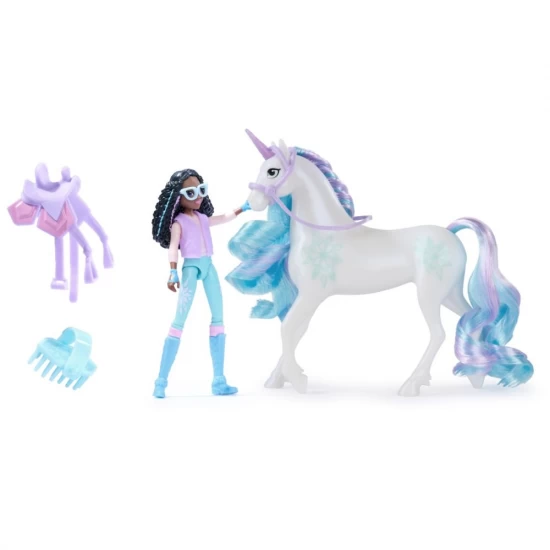 Set unicorn Glacier si papusa Layla Unicorn Academy Set unicorn Glacier si papusa Layla Unicorn Academy