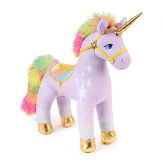 Jucarie interactiva de plus Unicornul Wildstar luminos Unicorn Academy 38 cm