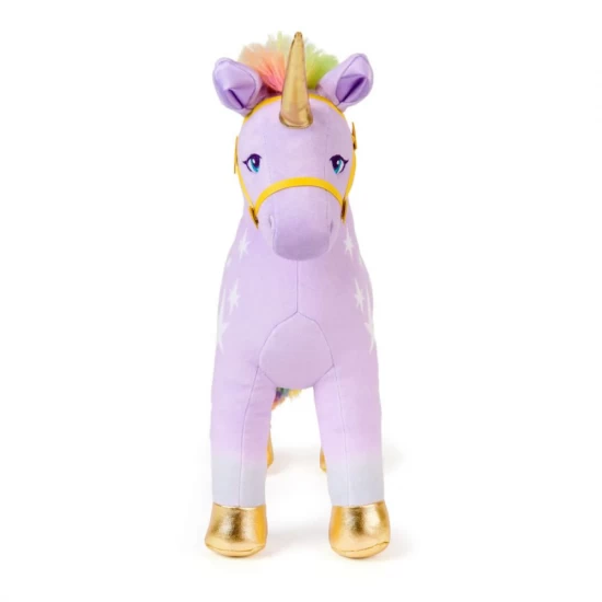 Jucarie interactiva de plus Unicornul Wildstar luminos Unicorn Academy 38 cm