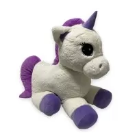 Unicorn de plus 80 cm alb