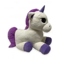Unicorn de plus 80 cm alb
