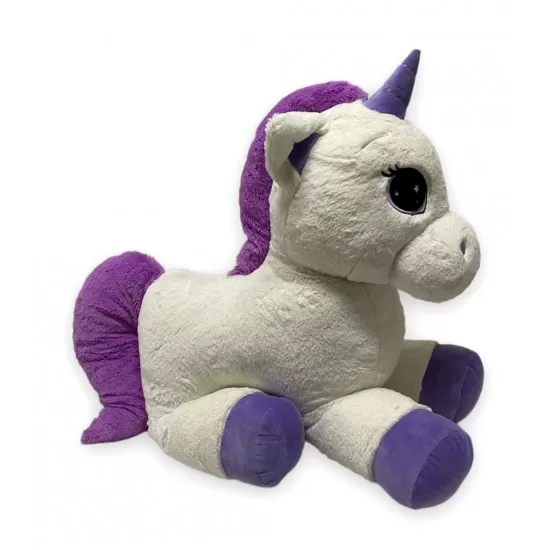 Unicorn de plus 80 cm alb Unicorn de plus 80 cm alb