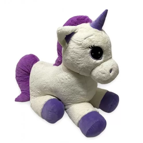 Unicorn de plus 80 cm alb Unicorn de plus 80 cm alb