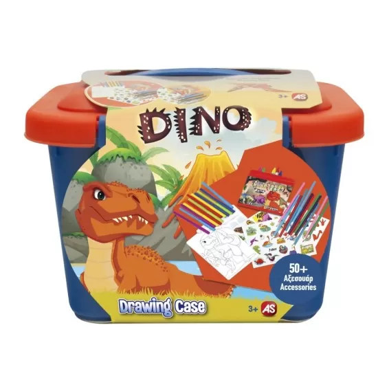 Valiza Dinos cu accesorii pentru desen Valiza Dinos cu accesorii pentru desen