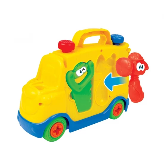 Jucarie interactiva bebe Winfun - Camion cu unelte Jucarie interactiva bebe Winfun - Camion cu unelte