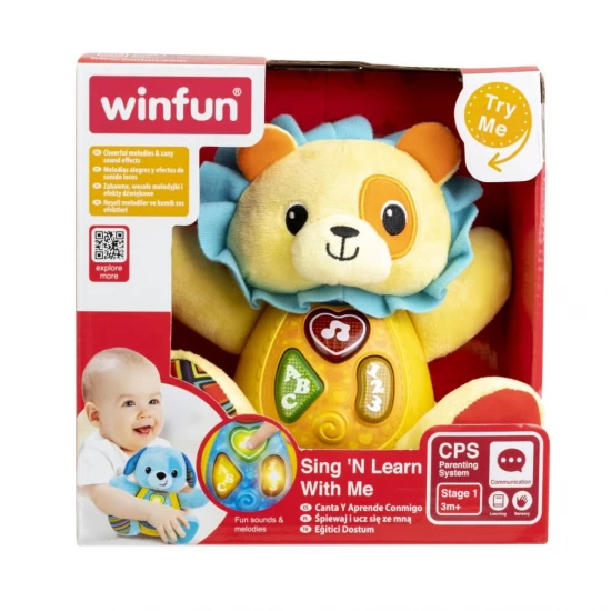 Jucarie bebe Winfun - Canta si invata cu Leul Caesar Jucarie bebe Winfun - Canta si invata cu Leul Caesar