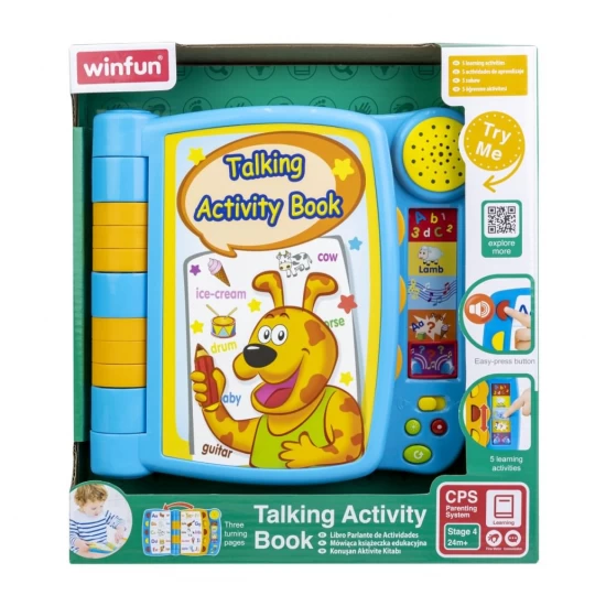 Jucarie interactiva carte cu activitati Winfun Jucarie interactiva carte cu activitati Winfun