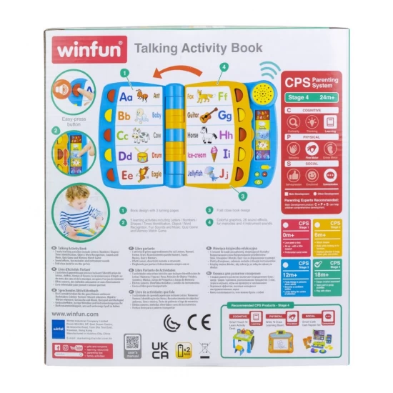 Jucarie interactiva carte cu activitati Winfun Jucarie interactiva carte cu activitati Winfun