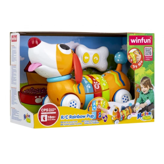 Jucarie interactiva catelus cu telecomanda Winfun Jucarie interactiva catelus cu telecomanda Winfun