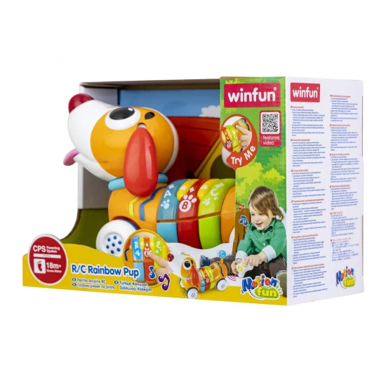 Jucarie interactiva catelus cu telecomanda Winfun Jucarie interactiva catelus cu telecomanda Winfun